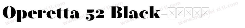 Operetta 52 Black字体转换